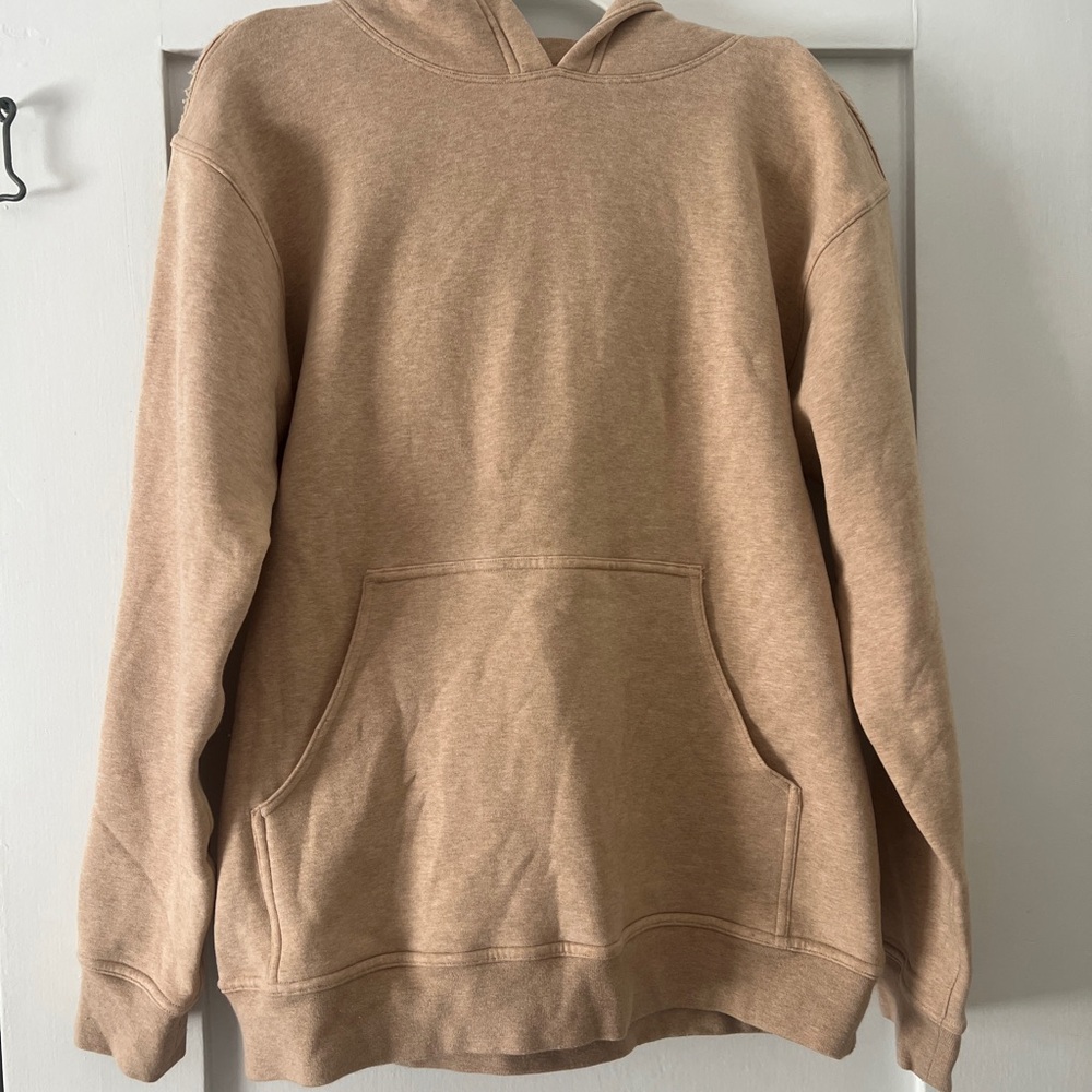 Lululemon Scuba Tan Hoodie with Front Pocket & Secret Pocket
